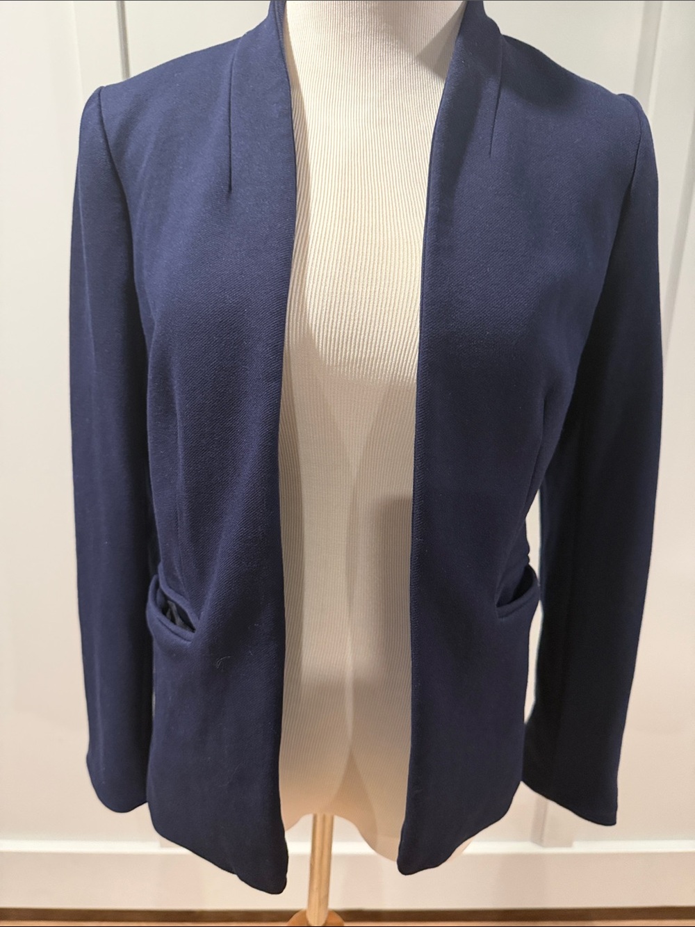 J. Crew Deep Navy Open-Front Blazer